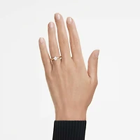 Eternity solitaire ring, Lab-grown diamonds 1.0 ct tw, Round shape, White, 14K yellow gold