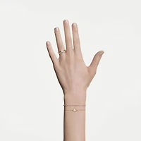 Eternity solitaire ring, Lab-grown diamonds 1.0 ct tw, Round shape, White, 14K yellow gold