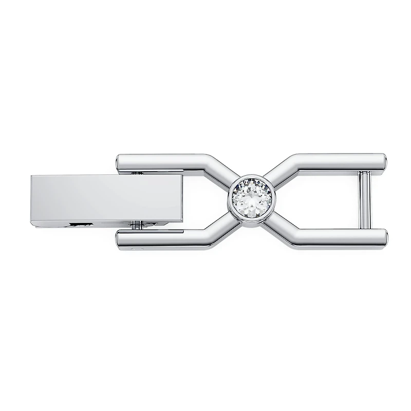 Imber Emily Tennis extender, Round cut, White, Rhodium plated by SWAROVSKI