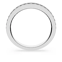 Matrix ring, White, Rhodium plated by SWAROVSKI