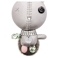 Mathilde bag charm, Rabbit, Grey, Stainless steel by SWAROVSKI