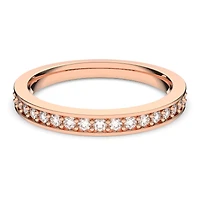 Matrix ring, White, Rose gold-tone plated by SWAROVSKI