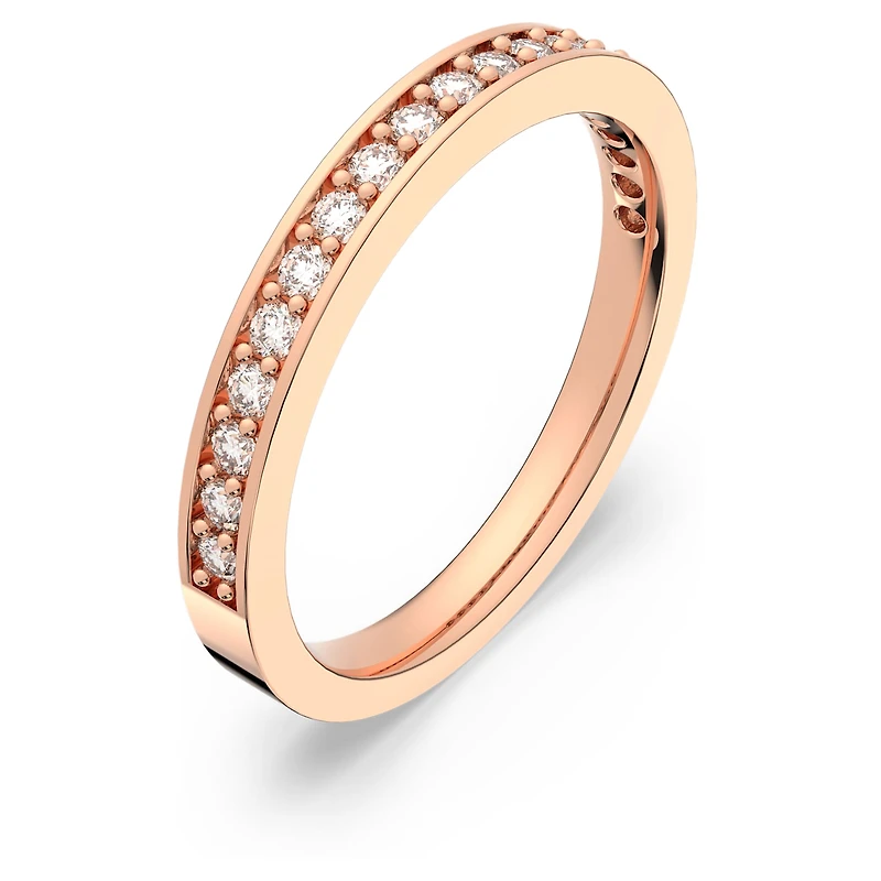 Matrix ring, White, 18K rose gold finish