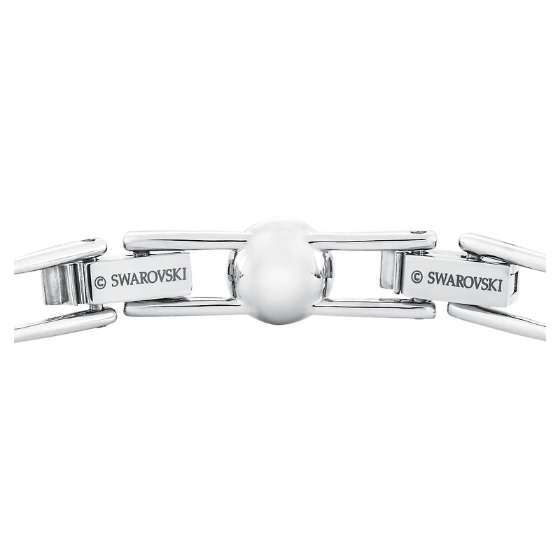 Una Angelic bracelet, Round cut, Small, White, Rhodium plated by SWAROVSKI