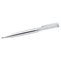 Crystalline ballpoint pen, Silver tone, Chrome plated by SWAROVSKI