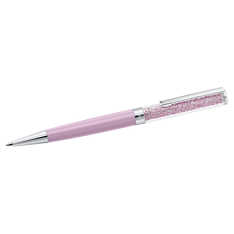 Crystalline ballpoint pen, Purple, Purple lacquered, chrome plated by SWAROVSKI
