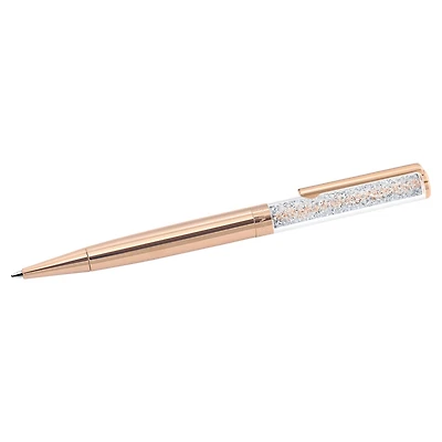 Crystalline ballpoint pen, Rose gold tone, Rose gold-tone plated