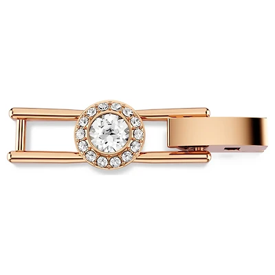 Una Angelic extender, Round cut, White, Rose gold-tone plated