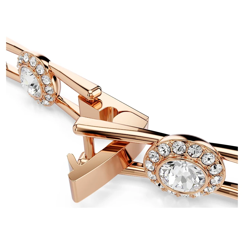 Una Angelic extender, Round cut, White, 18K rose gold finish