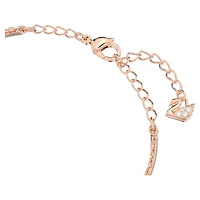 Sublima bangle, White, 18K rose gold finish