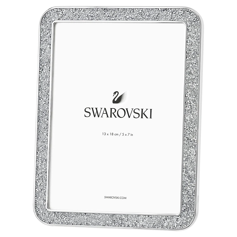 Minera picture frame, Rectangular shape, Medium, Silver tone by SWAROVSKI