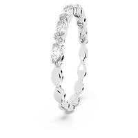 Matrix Vittore ring, Marquise cut, White, Rhodium plated by SWAROVSKI