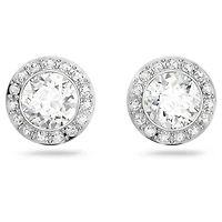 Una Angelic set, Set (3), Round cut, White, Rhodium plated by SWAROVSKI