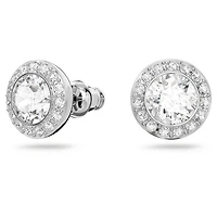 Una Angelic set, Set (3), Round cut, White, Rhodium plated by SWAROVSKI