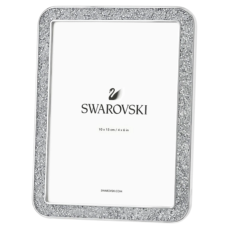 Minera picture frame, Rectangular shape, Small, Silver Tone by SWAROVSKI