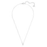 Stilla Attract necklace, Round cut, White, Rhodium plated by SWAROVSKI