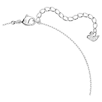 Stilla Attract necklace, Round cut, White, Rhodium plated by SWAROVSKI