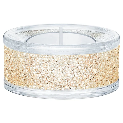 Shimmer tea light holder, Gold tone