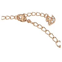 Una bracelet, Round cut, Oval shape, White, 18K rose gold finish
