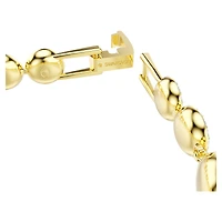 Una Angelic bracelet, Round cut, Pavé, Medium, White, Gold-tone plated by SWAROVSKI