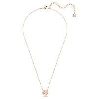 Una necklace, Clover, Pink, Rose gold-tone plated by SWAROVSKI