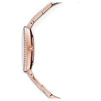 Cosmopolitan watch, Swiss Made, Metal bracelet, Rose gold tone, Rose gold-tone finish by SWAROVSKI
