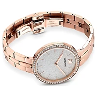 Cosmopolitan watch, Swiss Made, Metal bracelet, Rose gold tone, Rose gold-tone finish by SWAROVSKI