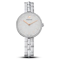 Cosmopolitan watch, Swiss Made, Metal bracelet, Silver Tone, Stainless steel by SWAROVSKI