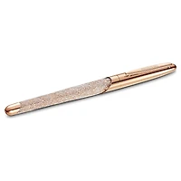 Crystalline rollerball pen, Rose gold tone, Rose gold-tone plated by SWAROVSKI