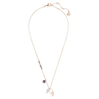 Symbolica pendant, Wing, Purple, Rose gold-tone plated by SWAROVSKI