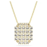 Exalta necklace, White, Gold-tone plated by SWAROVSKI