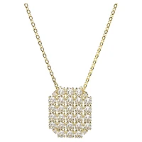 Exalta necklace, White, Gold-tone plated by SWAROVSKI