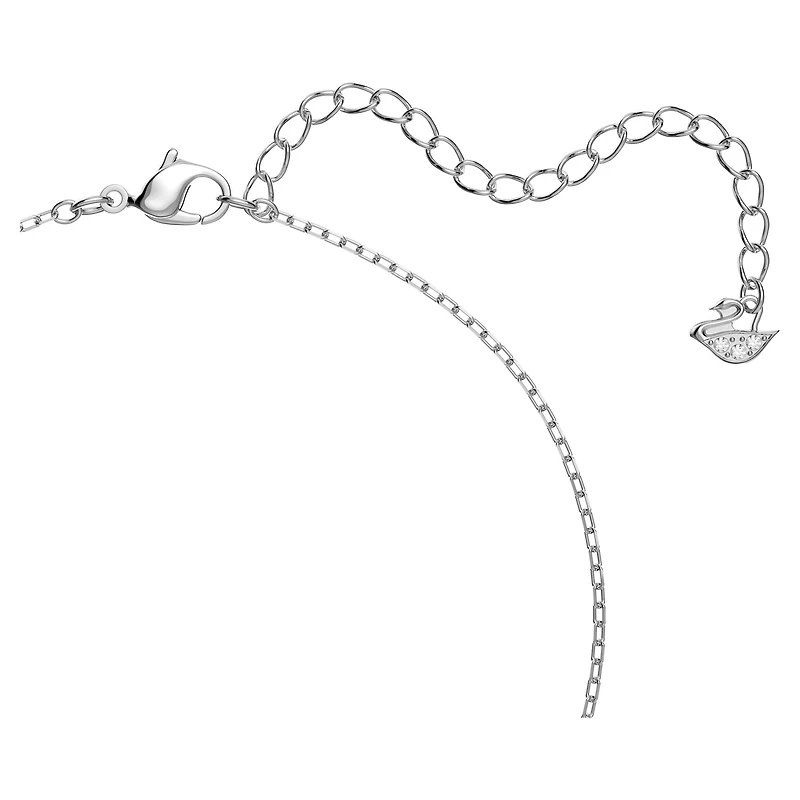 Una Angelic pendant, Round cut, White, Rhodium plated by SWAROVSKI