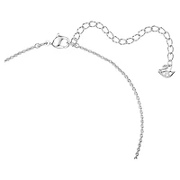 Una Angelic pendant, Round cut, White, Rhodium plated by SWAROVSKI