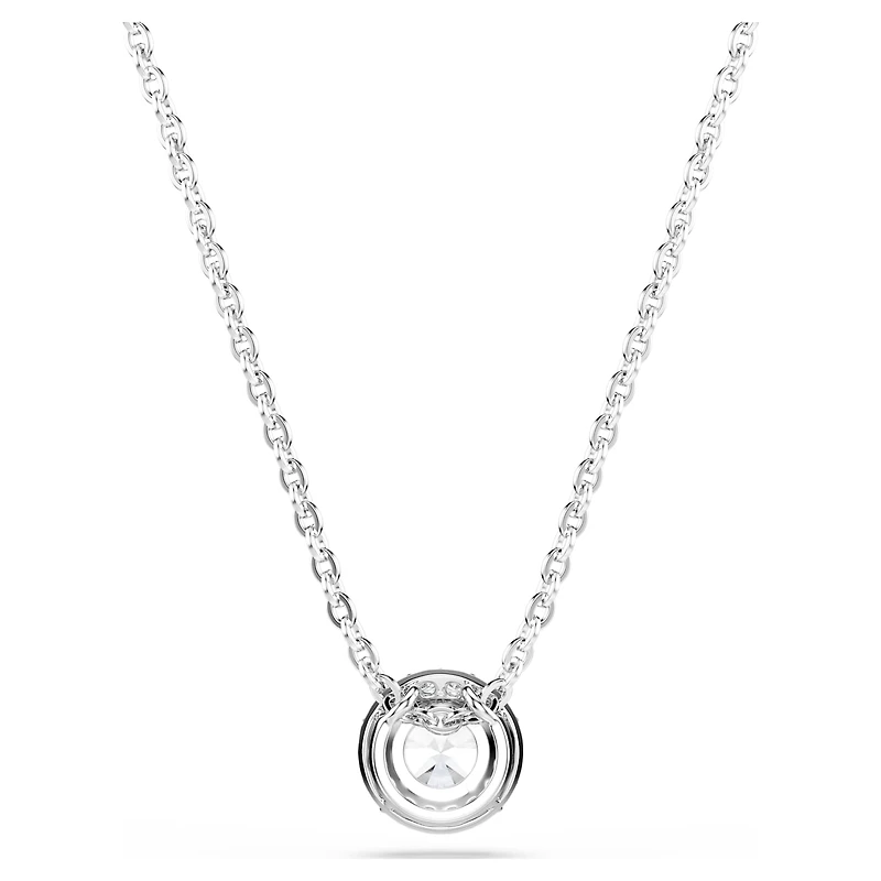 Una Angelic pendant, Round cut, White, Rhodium plated by SWAROVSKI