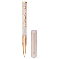 Crystalline ballpoint pen, Rose gold tone, Pink lacquered, Rose gold-tone plated by SWAROVSKI