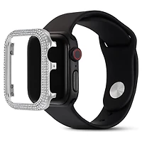 Sparkling case, For Apple Watch® Series 4 & 5, 40mm, Silver Tone by SWAROVSKI