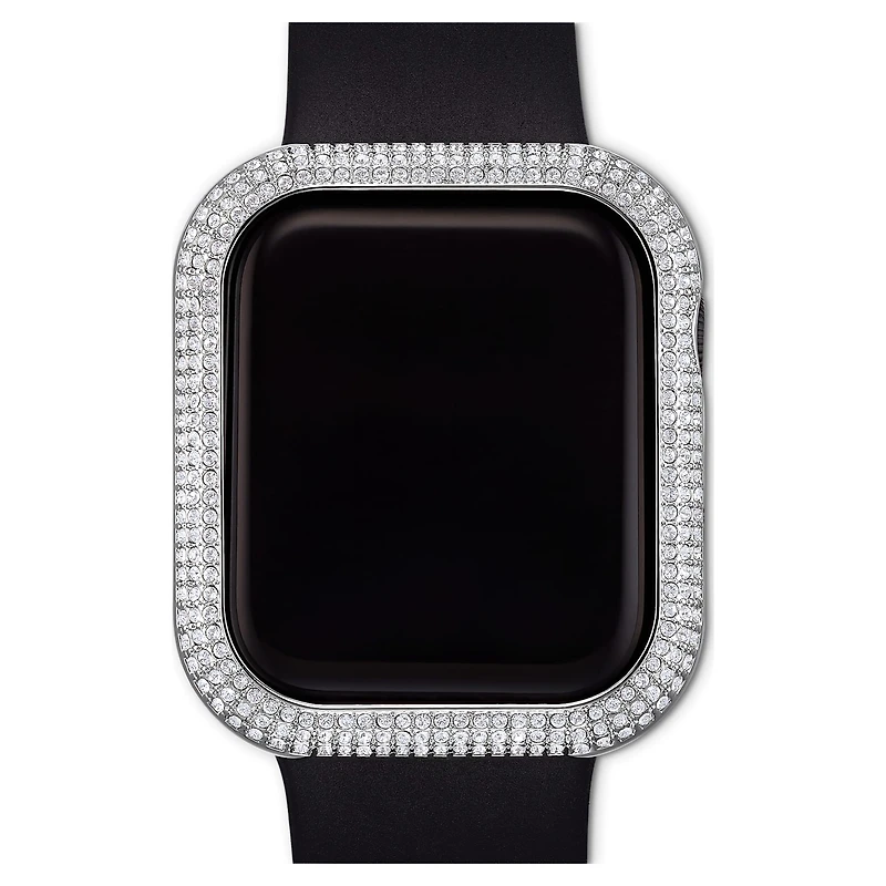 Sparkling case, For Apple Watch® Series 4 & 5, 40 mm, Silver tone by SWAROVSKI