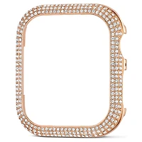 Sparkling case, For Apple Watch® Series 4 & 5, 40 mm, Rose gold tone by SWAROVSKI