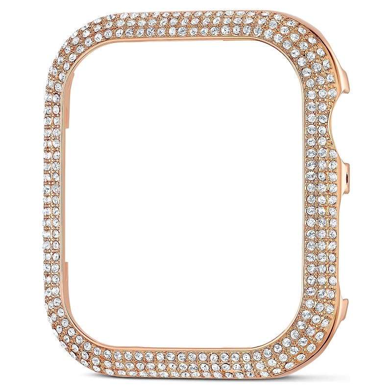 Sparkling case, For Apple Watch® Series 4 & 5, 40mm, Rose gold tone by SWAROVSKI