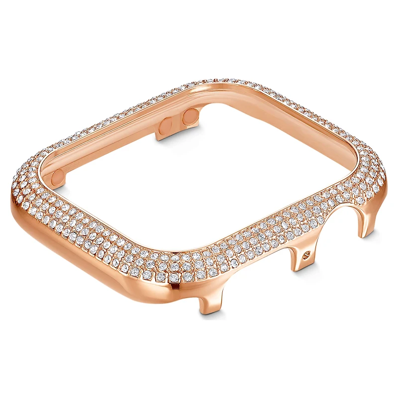 Sparkling case, For Apple Watch® Series 4 & 5, 40mm, Rose gold tone by SWAROVSKI