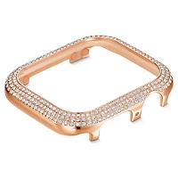 Sparkling case, For Apple Watch® Series 4 & 5, 40mm, Rose gold tone by SWAROVSKI