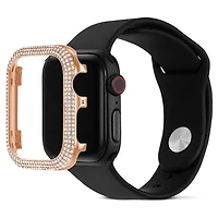 Sparkling case, For Apple Watch® Series 4 & 5, 40mm, Rose gold tone by SWAROVSKI