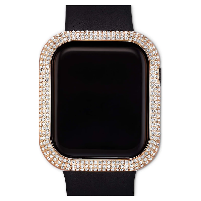Sparkling case, For Apple Watch® Series 4 & 5, 40mm, Rose gold tone by SWAROVSKI