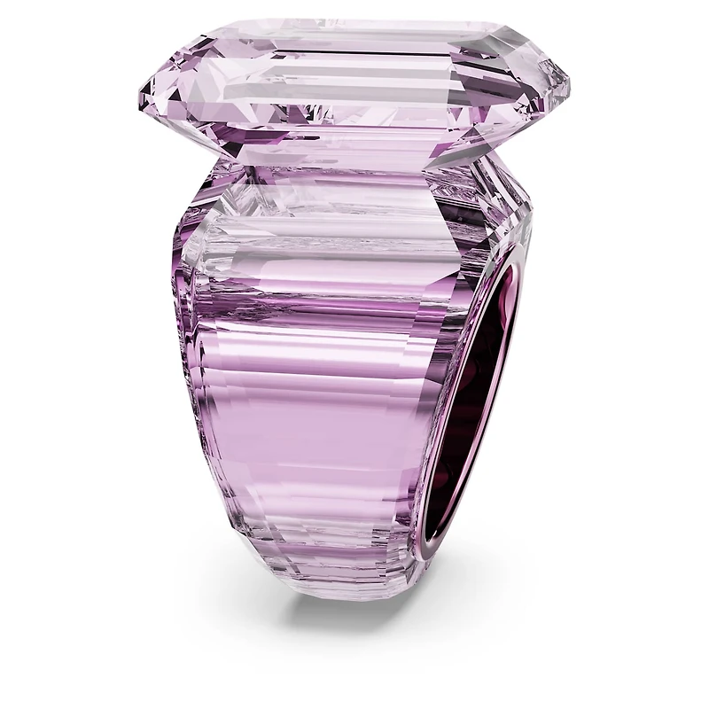 Lucent cocktail ring, Octagon cut, Pink by SWAROVSKI