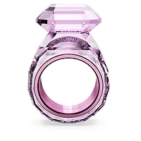 Lucent cocktail ring, Octagon cut, Pink by SWAROVSKI