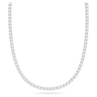 Millenia belt, Square cut, White, Rhodium plated by SWAROVSKI
