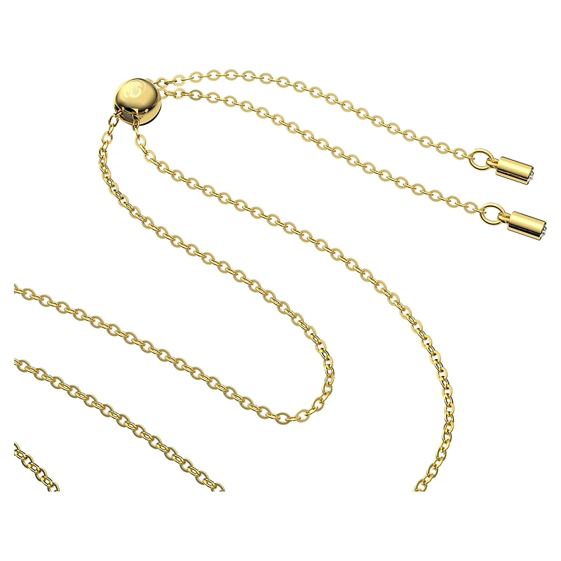 Millenia pendant, Octagon cut, Green, 18K gold finish