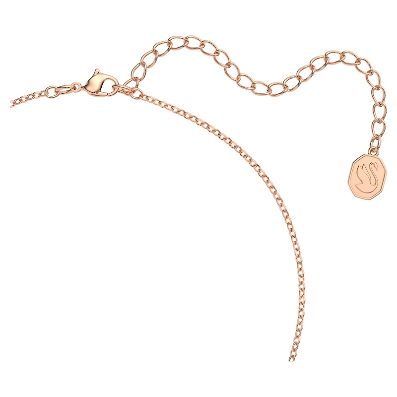 Millenia set, Octagon cut, Pink, Rose gold-tone plated by SWAROVSKI
