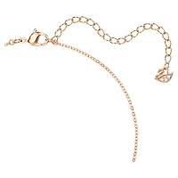 Una pendant, Round cut, Oval shape, Red, Rose gold-tone plated by SWAROVSKI